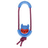 Pet Life ® 'Sling-Away' Tug and Squeak Natural Jute and Rubber Dog Toy Blue