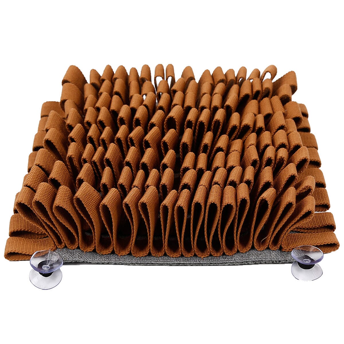 Pet Life ® 'Sniffer Grip' Interactive Anti-Skid Suction Pet Snuffle Mat Brown