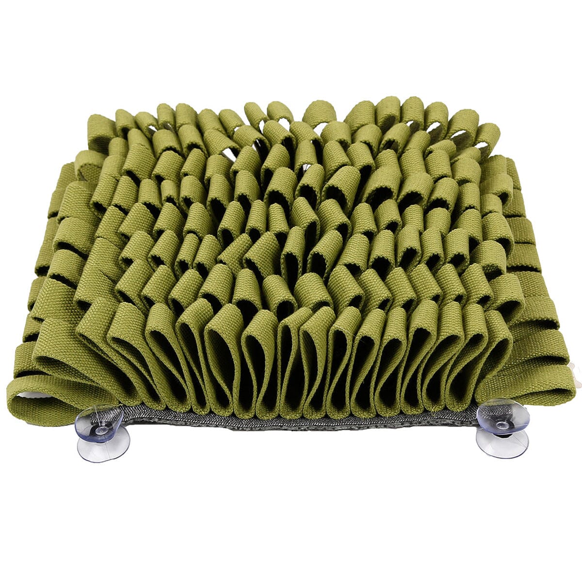 Pet Life ® 'Sniffer Grip' Interactive Anti-Skid Suction Pet Snuffle Mat Green