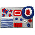 Pet Life ® 'Sniffer Snack' Interactive Feeding Pet Snuffle Mat Gray, Red, Blue