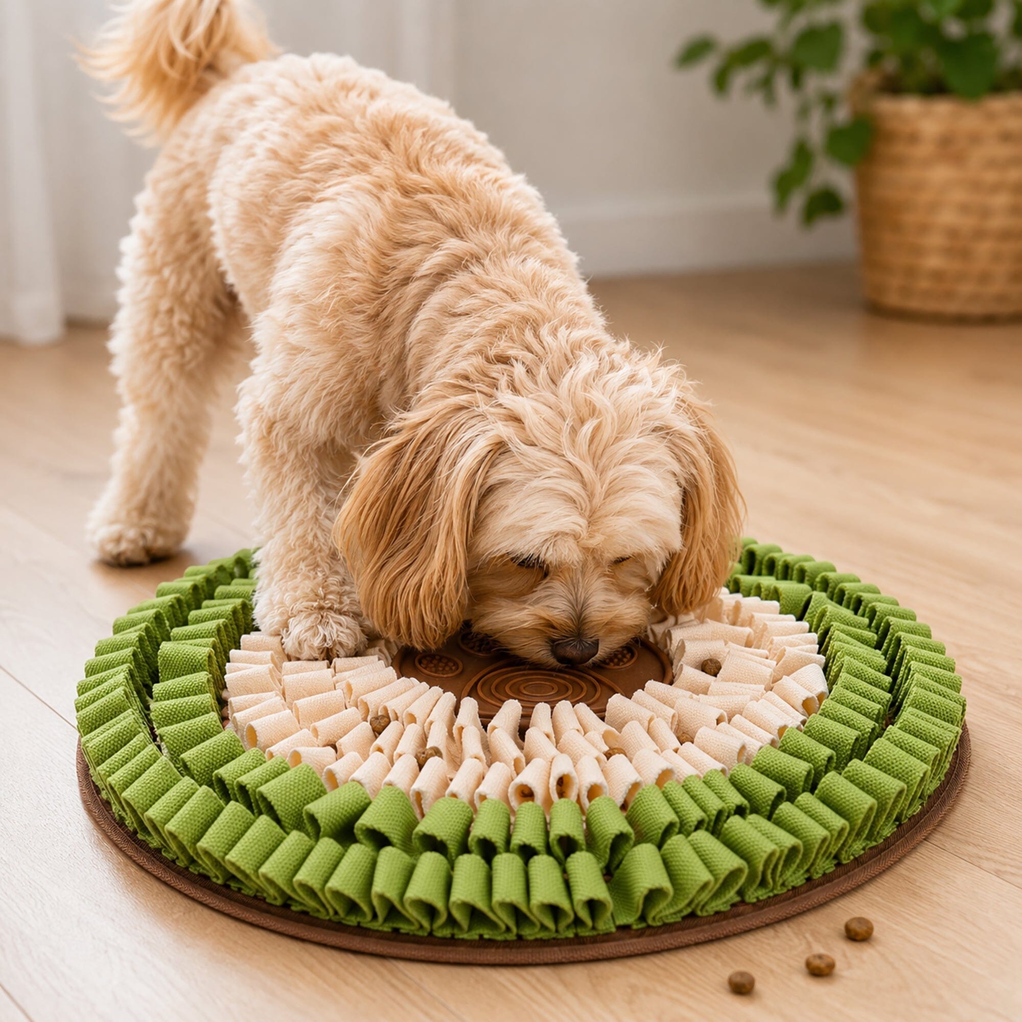 Pet Life ® “Snout-Seek” Interactive Treat Hiding and Spreading Pet Snuffle Mat