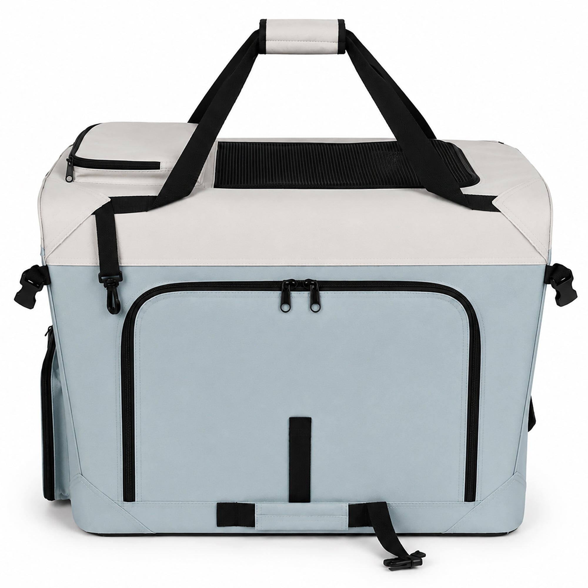 Pet Life ® Tailgate-Den Collapsible Travel Pet Crate with Dual Bowls and Storage