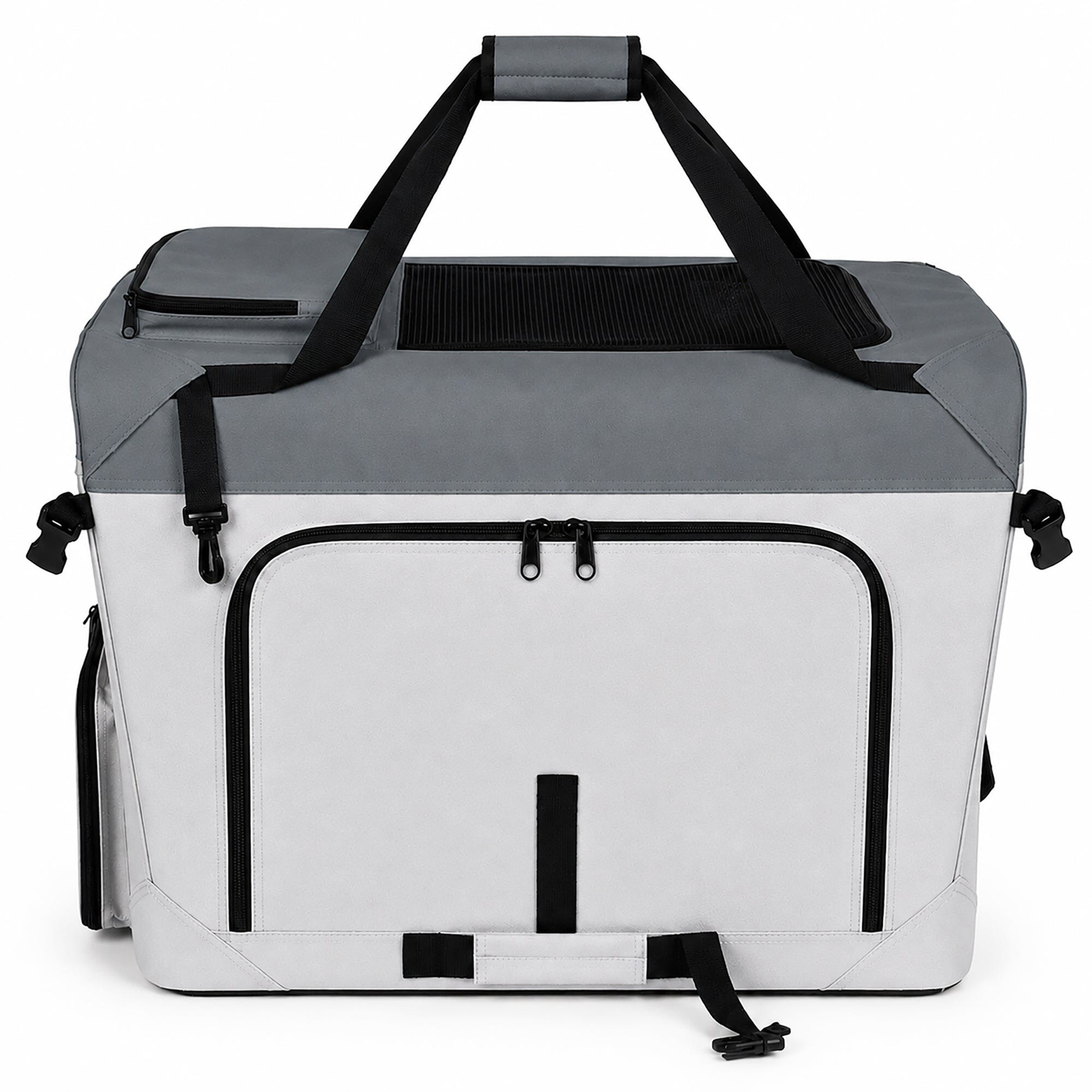 Pet Life ® Tailgate-Den Collapsible Travel Pet Crate with Dual Bowls and Storage
