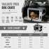 Pet Life ® Tailgate-Den Collapsible Travel Pet Crate with Dual Bowls and Storage