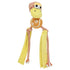 Pet Life ® 'Tennis Pawl' Rope Squeaker and Crinkle Tennis Dog Toy Orange