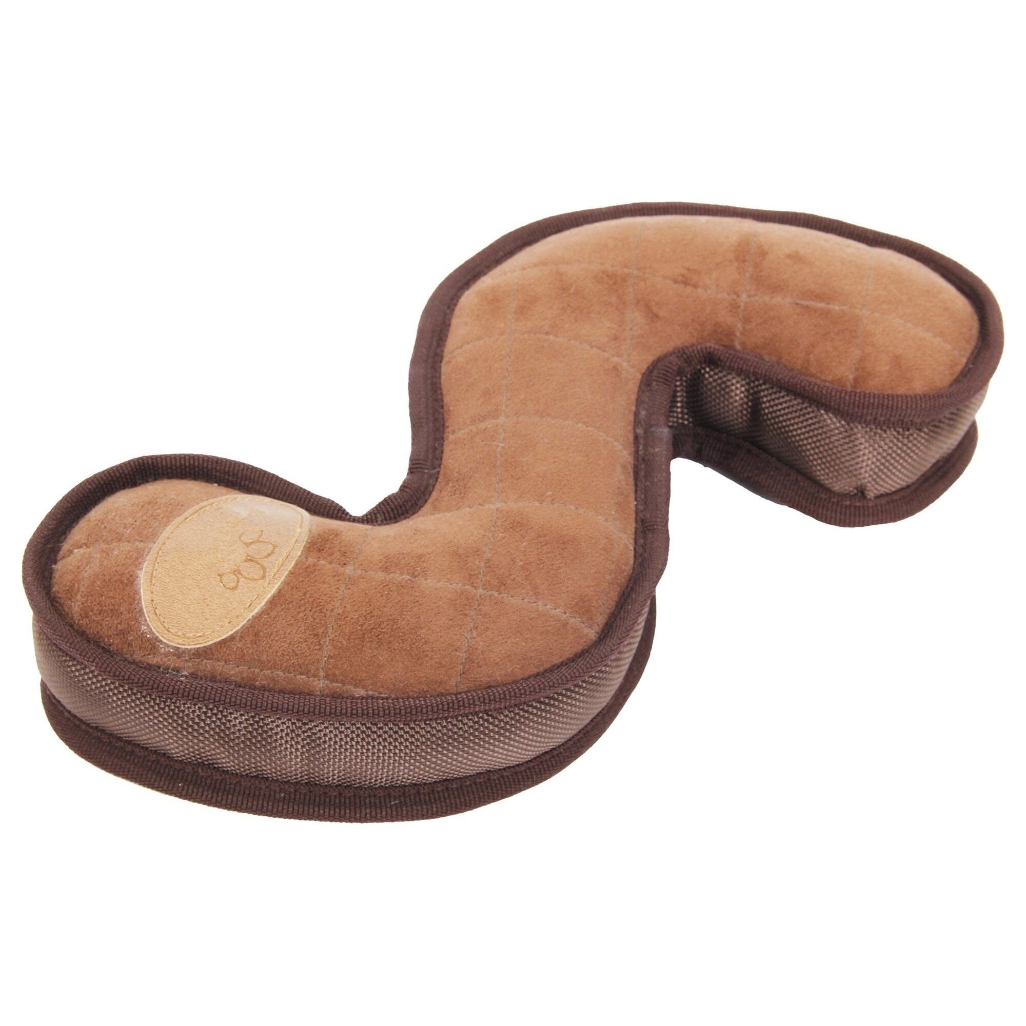 Pet Life ® 'The Outpack' Durable Oxford Nylon and Mesh Squeaking Plush Dog Toy Brown
