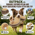 Pet Life ® 'The Outpack' Durable Oxford Nylon and Mesh Squeaking Plush Dog Toy