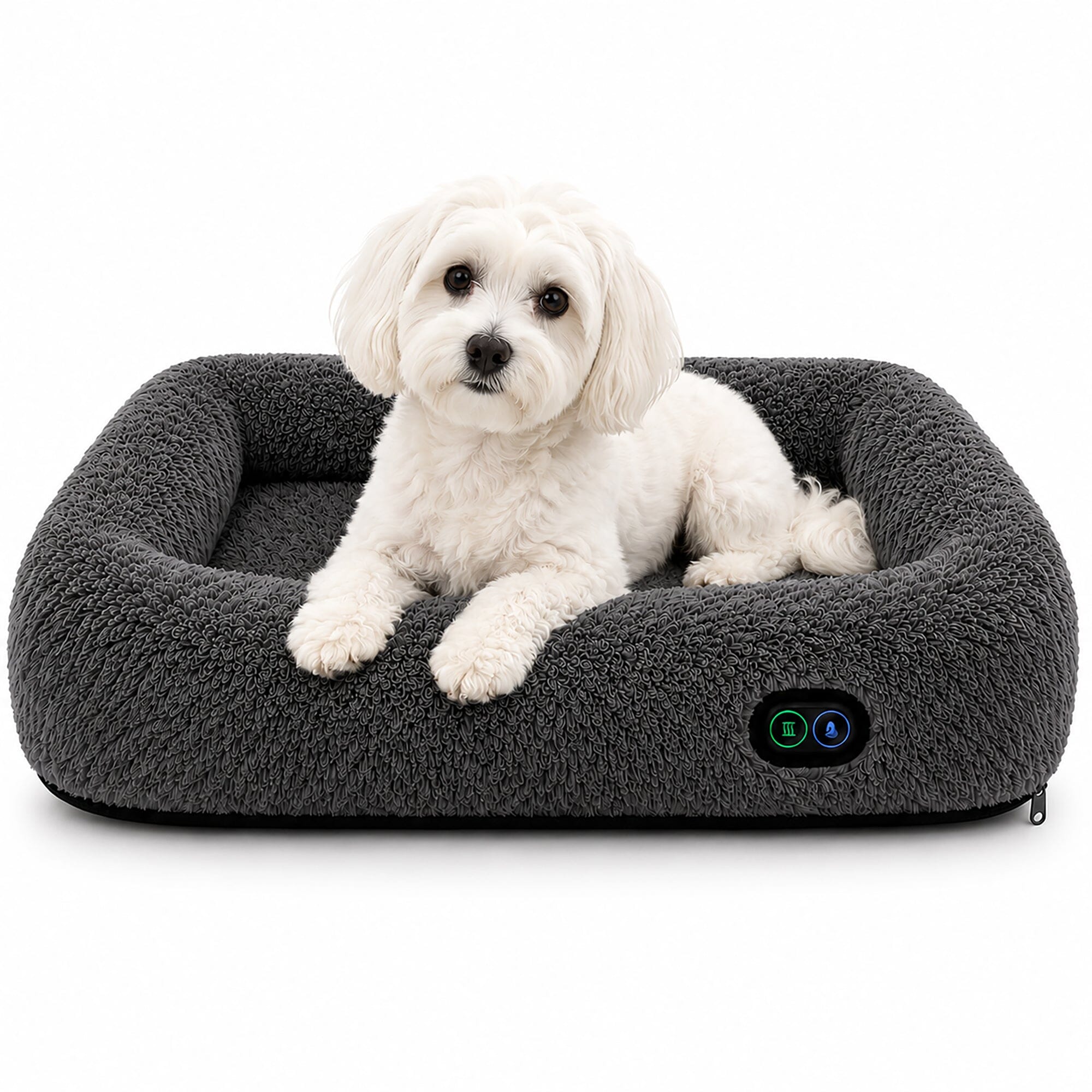 Pet Life ® “Therma-Vibe” Heating and Massaging Smart Pet Bed