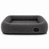 Pet Life ® “Therma-Vibe” Heating and Massaging Smart Pet Bed Small Charcoal Gray