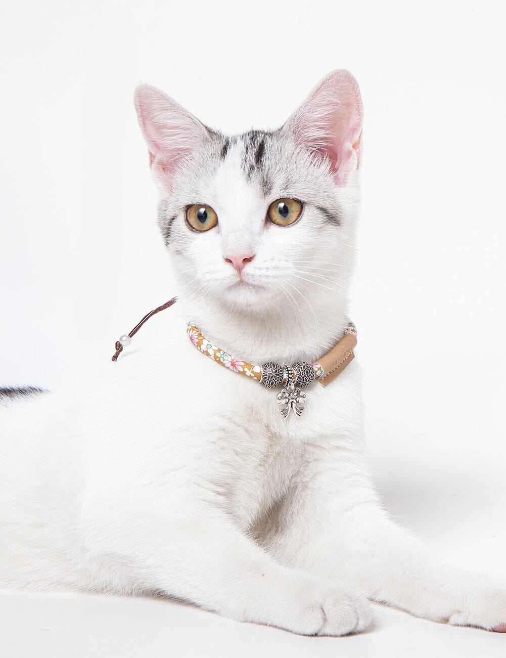 Pet Life ® Touchcat Lucky Charms Fashion Cat Necklace or Cat Collar with Designer Accent - 4 Pack