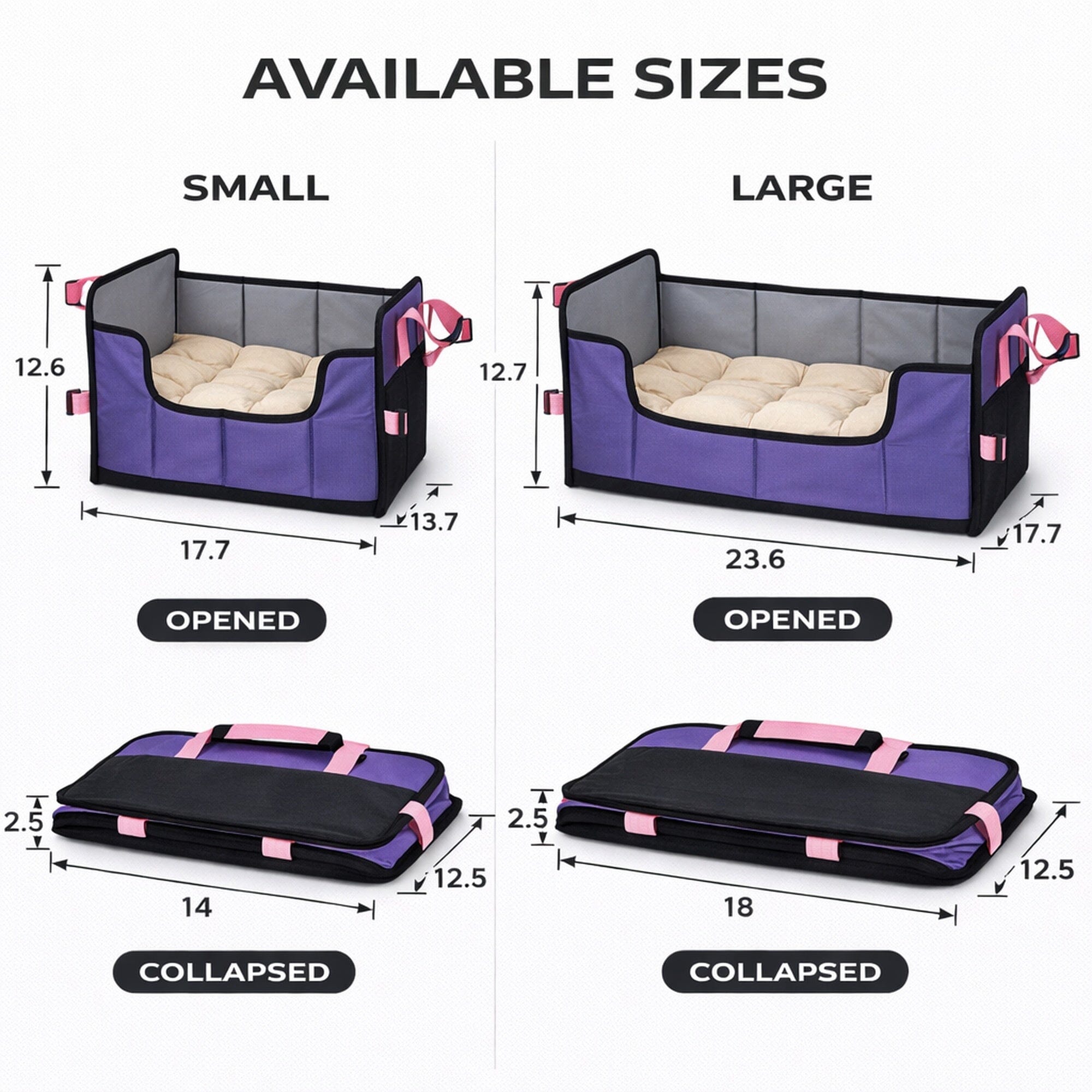 Pet Life ® 'Travel-Nest' Folding Travel Cat and Dog Bed