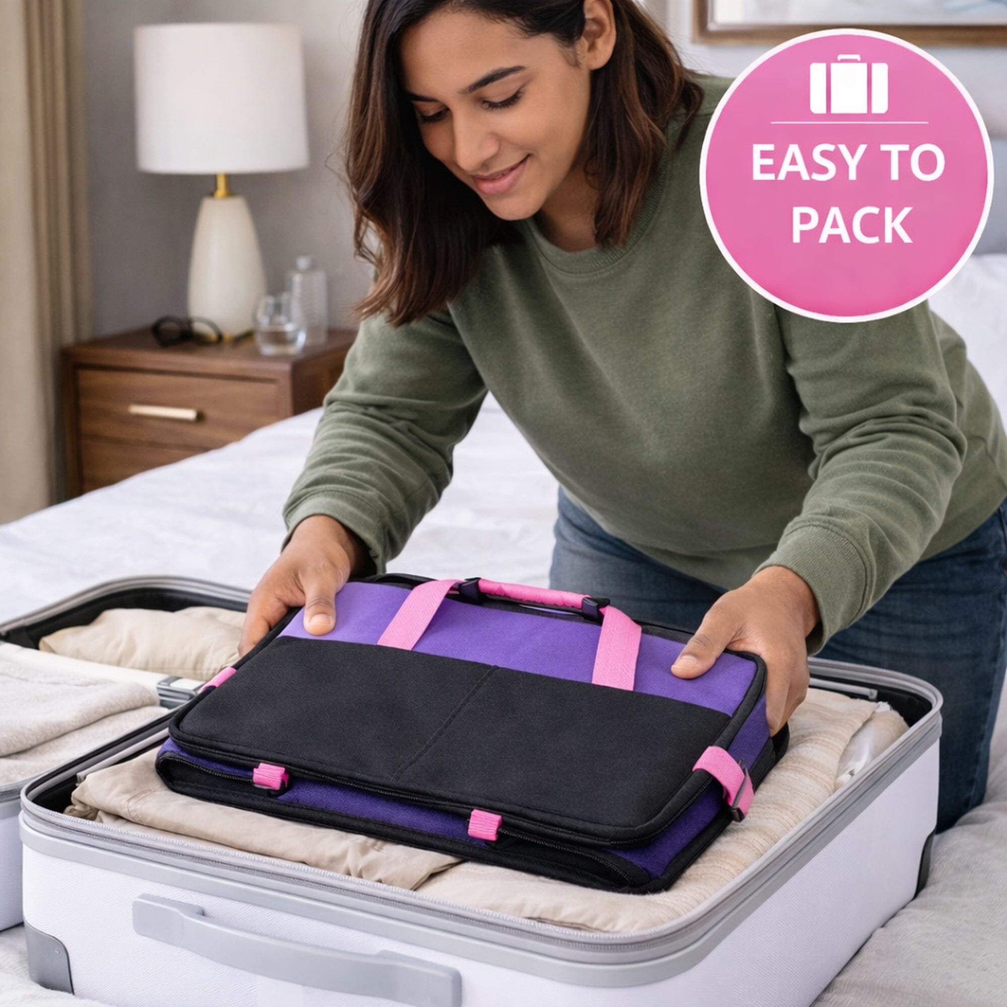 Pet Life ® 'Travel-Nest' Folding Travel Cat and Dog Bed