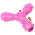 Pet Life ® 'Tri-Chew' Treat Dispensing and Chewing Interactive TPR Dog Toy