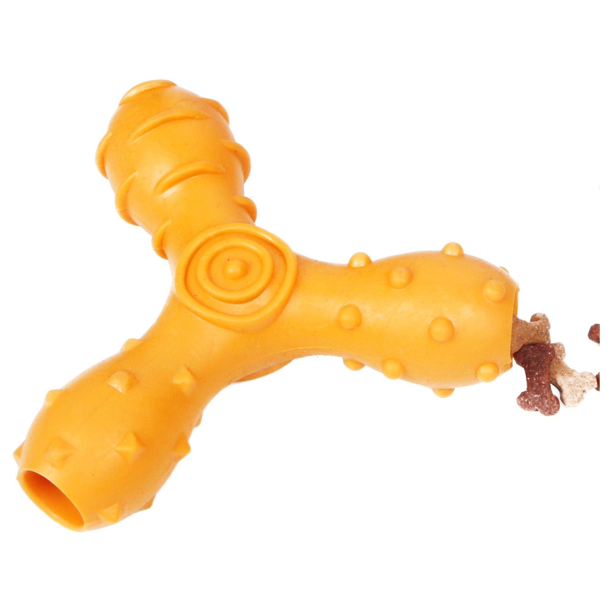 Pet Life ® 'Tri-Chew' Treat Dispensing and Chewing Interactive TPR Dog Toy