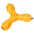 Pet Life ® 'Tri-Chew' Treat Dispensing and Chewing Interactive TPR Dog Toy Orange