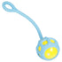 Pet Life ® 'Tug-O-Warp' Fetching Tugging and Chew Squeaking TPR Dog Toy Blue