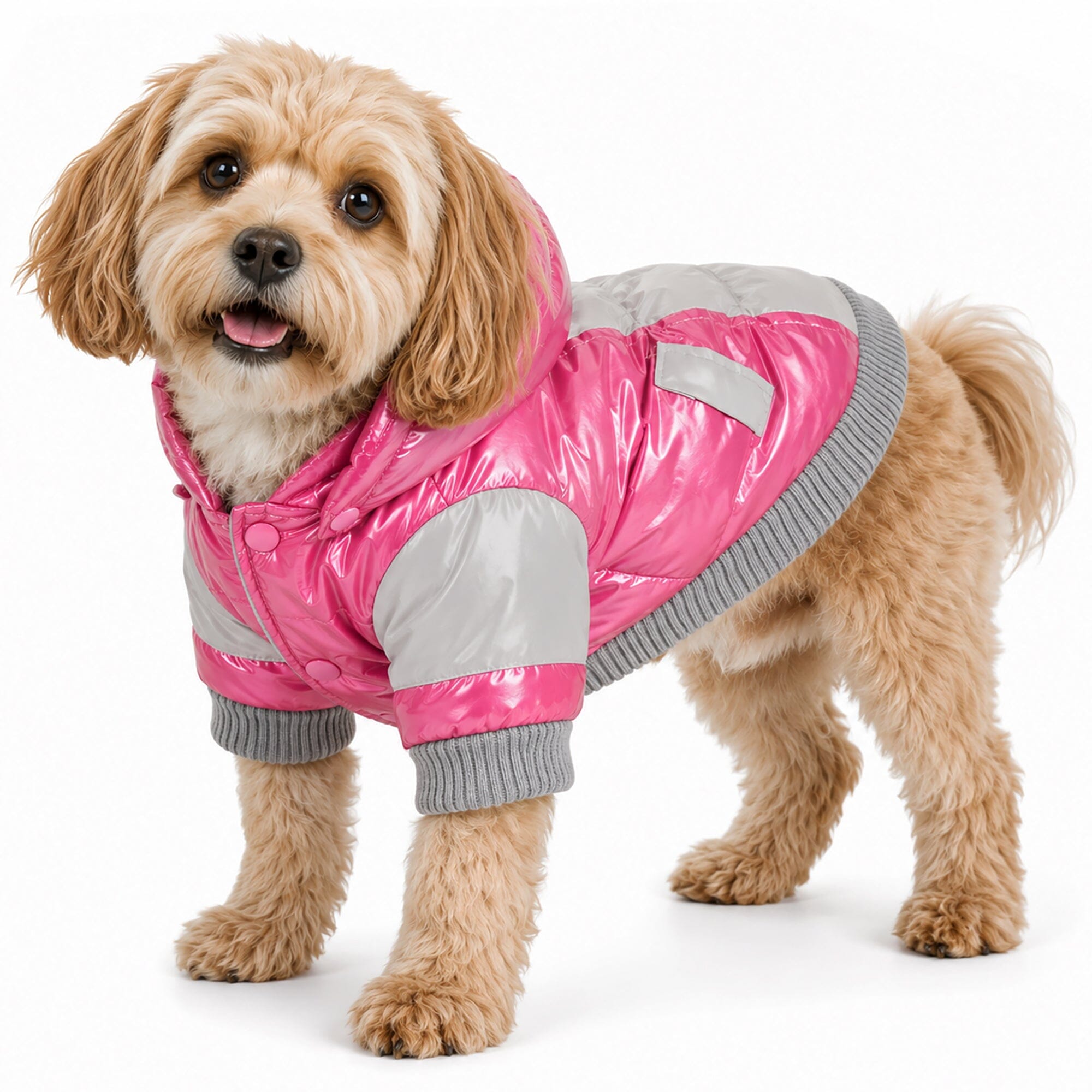 Pet Life ® 'Vintage Aspen' 3M Insulated Sporty Ski Dog Jacket w/ Removable Hood X-Small Pink