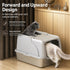 Pet Life ® “ZenPod” Premium Stainless Steel Clamshell Cat Litter Box