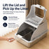Pet Life ® “ZenPod” Premium Stainless Steel Clamshell Cat Litter Box