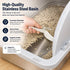 Pet Life ® “ZenPod” Premium Stainless Steel Clamshell Cat Litter Box