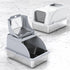 Pet Life ® “ZenPod” Premium Stainless Steel Clamshell Cat Litter Box