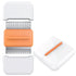 Pet Life ® 'Zipocket' 2-in-1 Underake and Stainless Steel Travel Grooming Pet Comb Orange