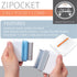 Pet Life ® 'Zipocket' 2-in-1 Underake and Stainless Steel Travel Grooming Pet Comb