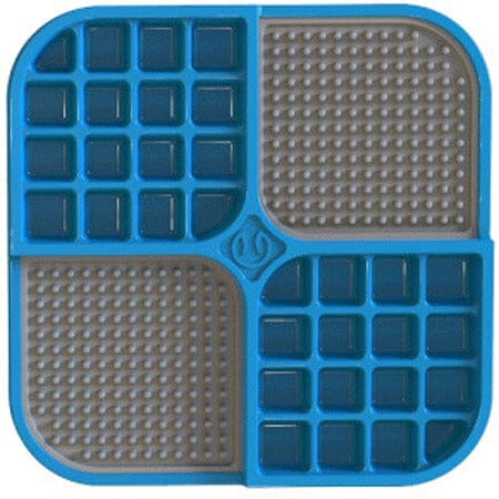 Pet Zone Boredom Busters Duo Slow-Feeding Cat and Dog Licking Mat - Blue Default Title