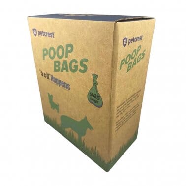 Petcrest Poop Bag Eco Box Display Dog Wastebags - 63 Rolls