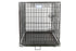 Petcrest Single Door Metal Folding Dog Crate - Black SM - 24 X 18 X 19 Inches 