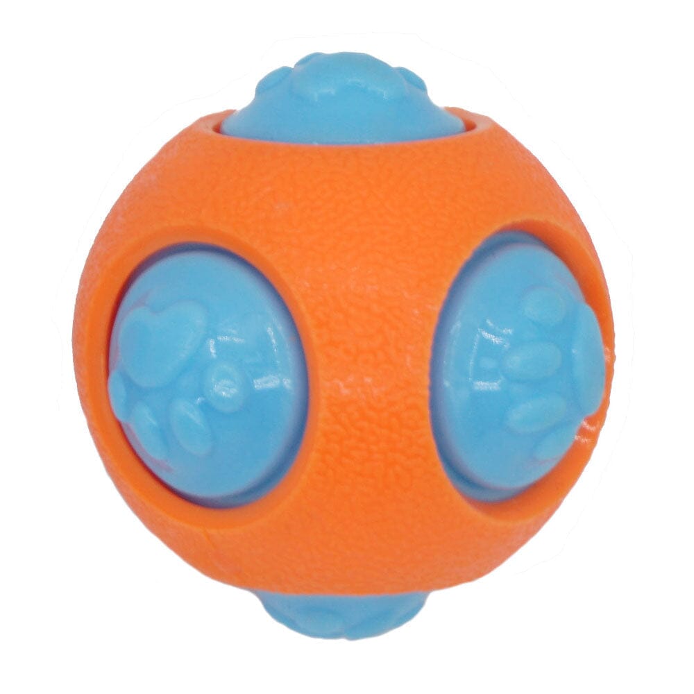 Petcrest TPR Toy Wobbler Ball Dog Toy - 3 In  