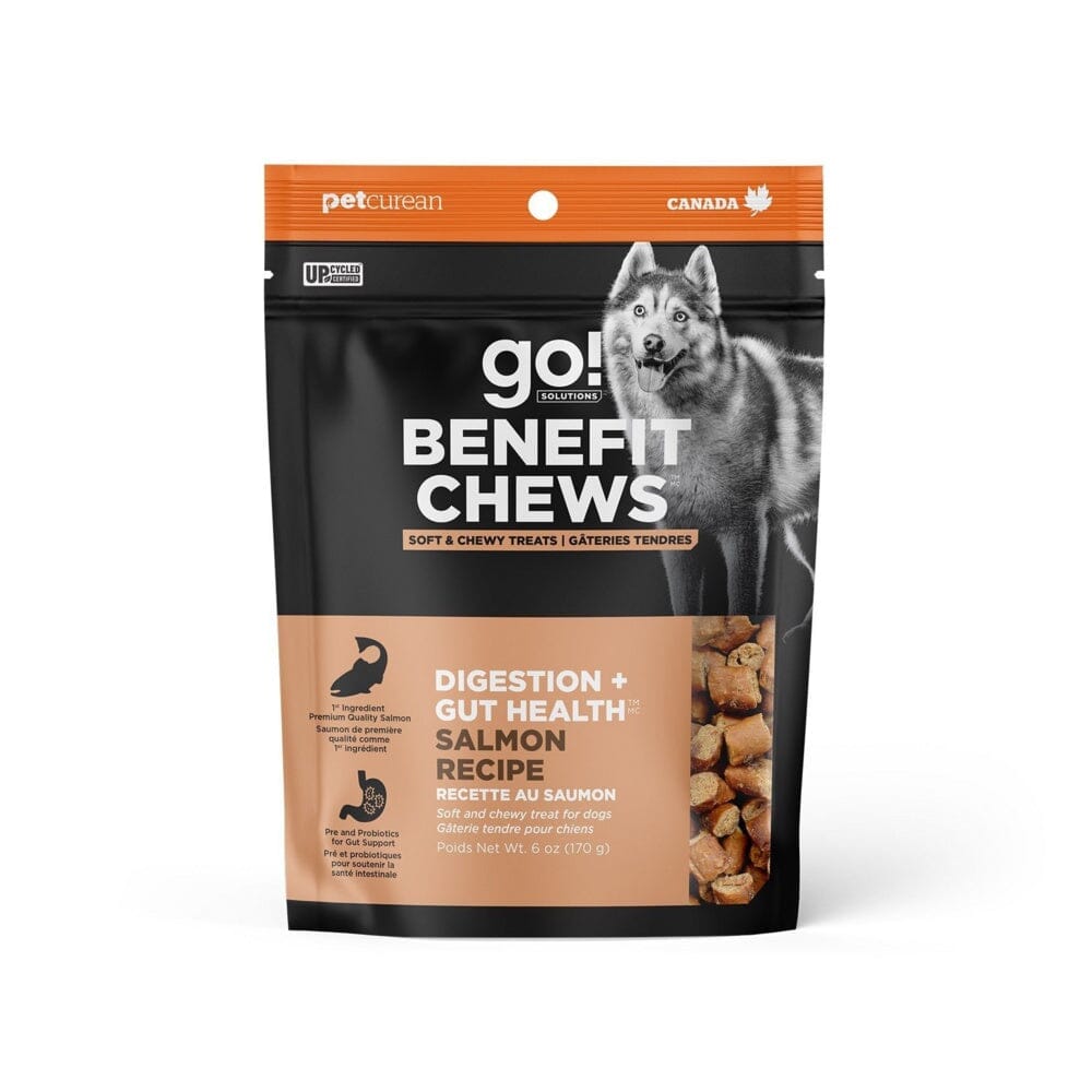 Petcurean Go! Solutions Benefit Chews Digestion and Gut Salmon Flavor Soft and Chewy Dog Treats - 6 Oz Default Title