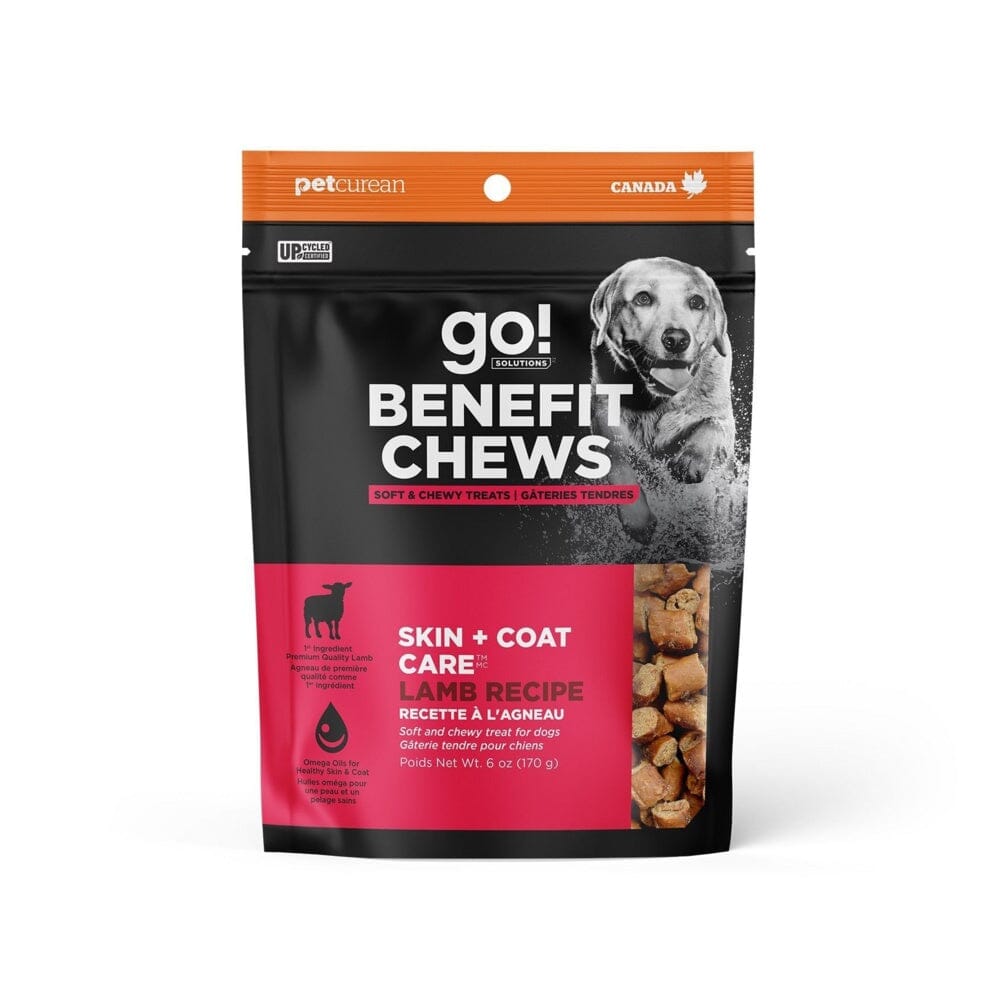 Petcurean Go! Solutions Benefit Chews Skin and Coat Lamb Flavor Soft and Chewy Dog Treats - 6 Oz Default Title