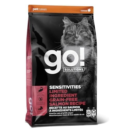 Petcurean Go! Solutions Sensitivities Grain-Free Limited Ingredient Sensitive Stomach Salmon Flavor Dry Cat Food - 6 Lbs Default Title