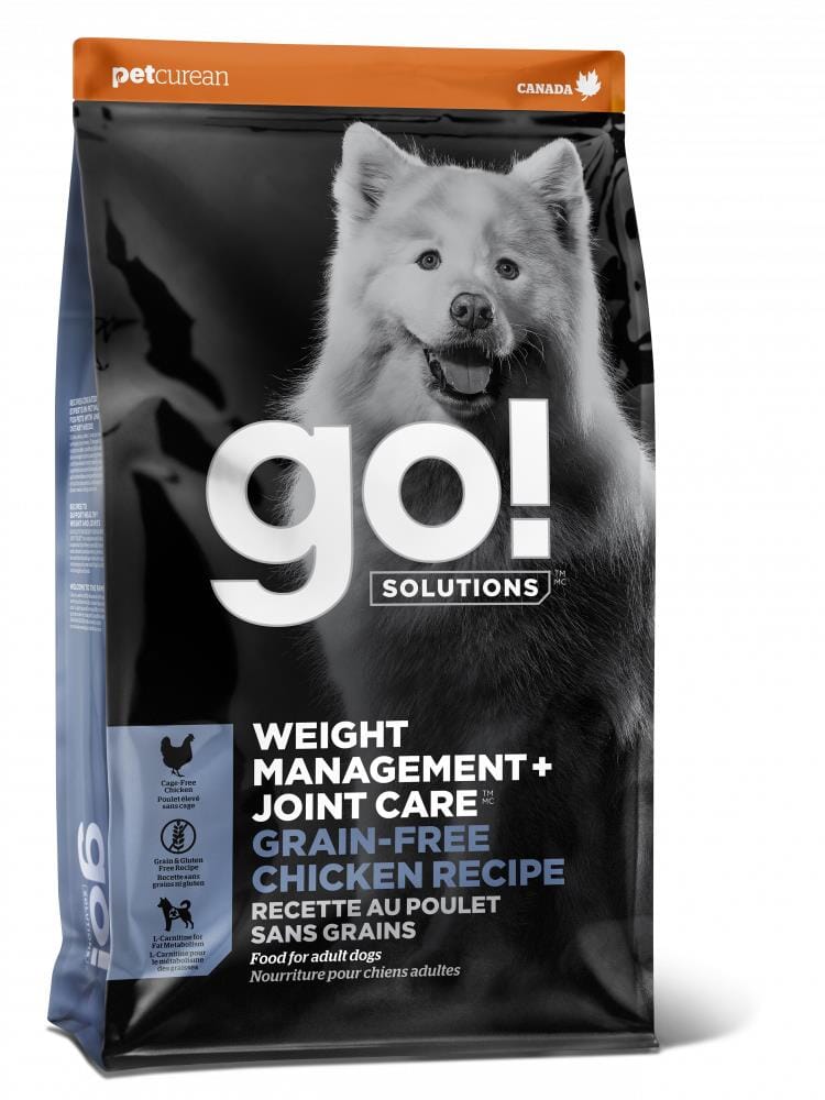 Petcurean GO! Weight Management and Joint Care Grain-Free Chicken Dry Dog Food - 12 Lbs  