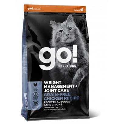 Petcurean GO! Weight Management & Joint Care Grain-Free Chicken Dry Cat Food - 3 lb Bag