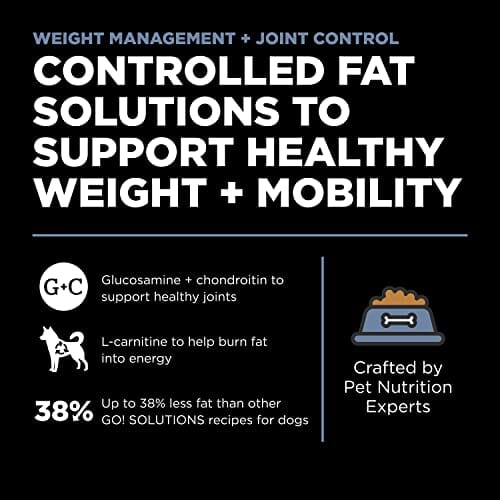 Petcurean GO! Weight Management & Joint Care Grain-Free Chicken Dry Dog Food - 3.5 lb Bag