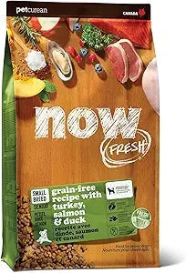 Petcurean Now Fresh Grain-Free Red Meat Turkey Salmon Duck Small-Breed Senior Dry Dog Food - 12 Lbs Default Title