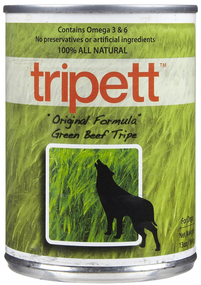 Petkind Tripett Green Beef Tripe Canned Dog Food - 13 Oz - Case of 12