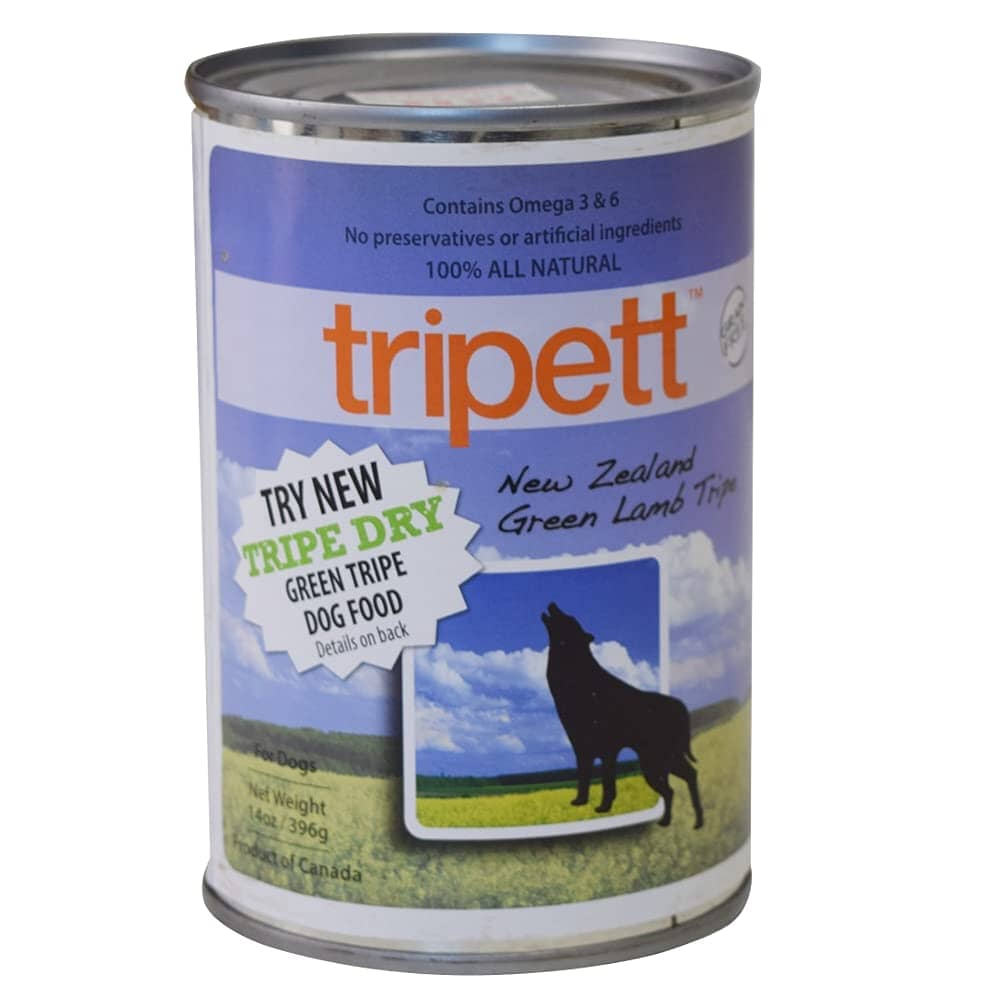 Petkind Tripett Green Lamb Tripe Canned Dog Food - 13 Oz - Case of 12  