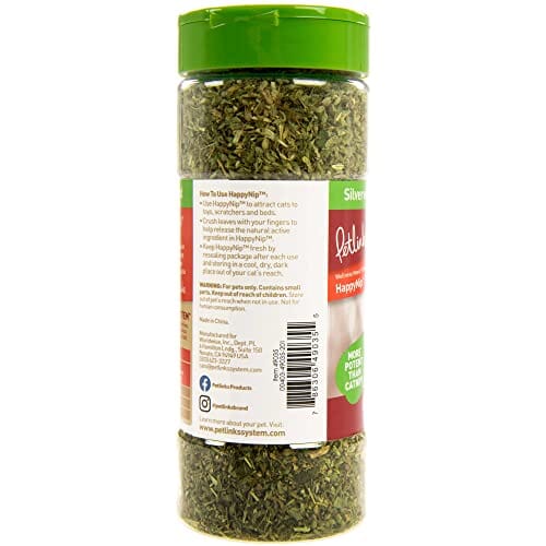 Petlinks Instincts HappyNip Cantnip and Silvervine Cat Attractant Blend Easy Shake Canister - 2 Oz