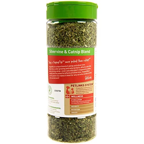 Petlinks Instincts HappyNip Cantnip and Silvervine Cat Attractant Blend Easy Shake Canister - 2 Oz