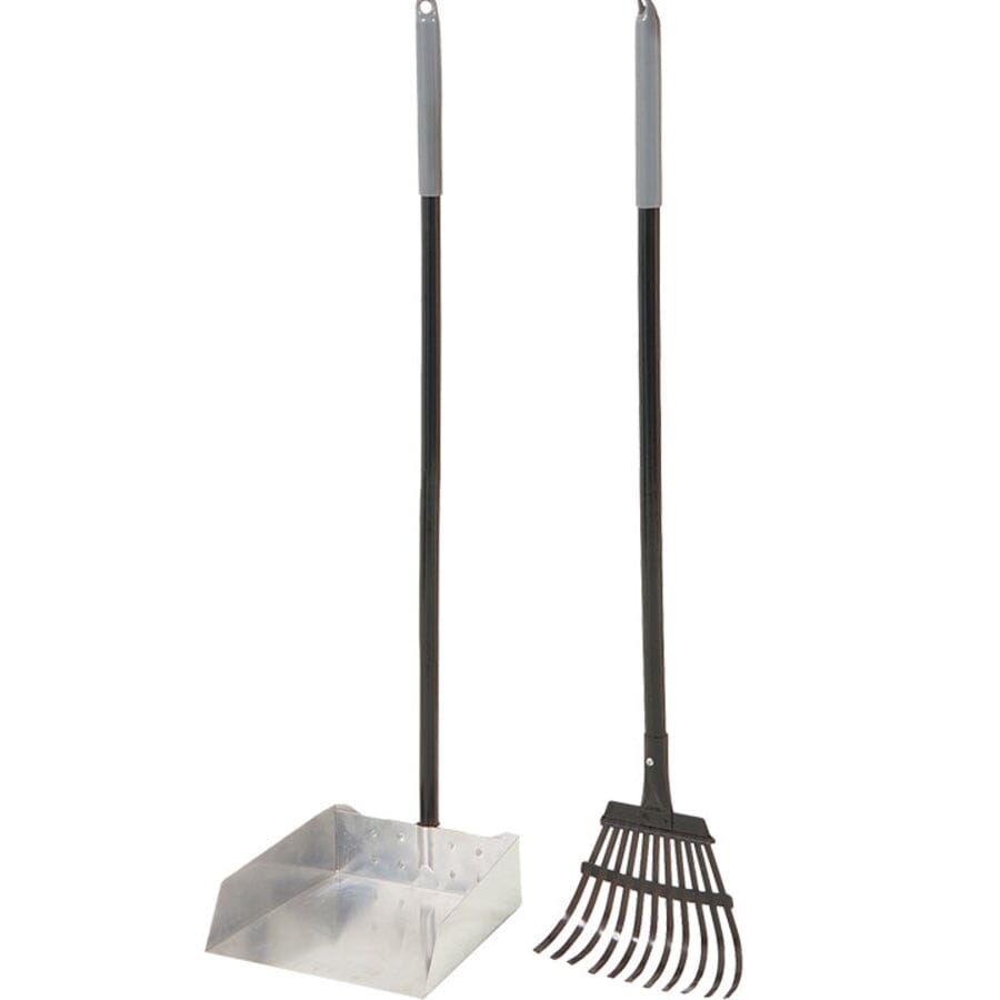 Petmate Clean Response Aluminum Rake and Pan - Small