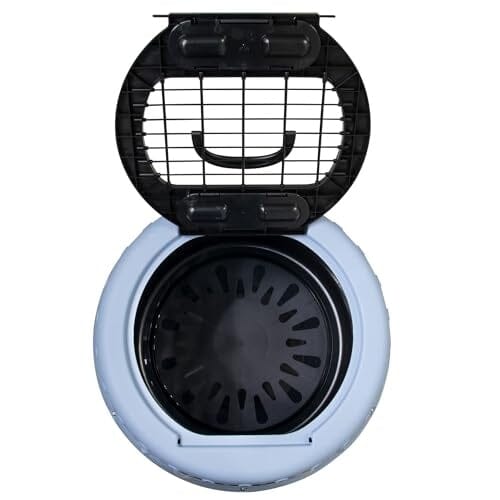 Petmate Get-A-Round Ergonomic Contour Rounded Cat Kennel Carrier - L:7.8 X W:19 X H:7.8 Inches