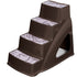 Petmate Lightweight and Elevated Non-Slip 4-Step Pet Steps - Brown Default Title