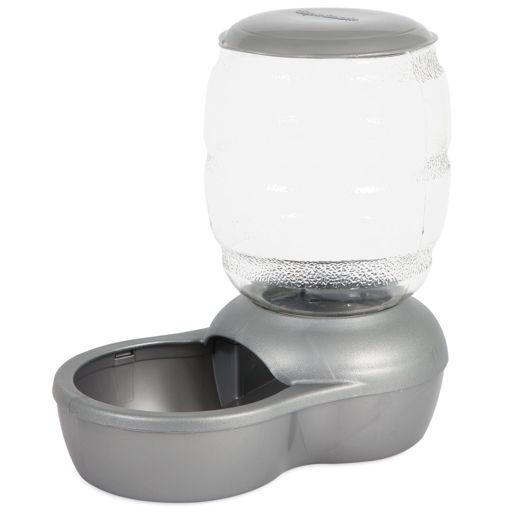 Petmate ReplenDish Cat and Dog Gravity Pet Feeder and Contaniner with Microban - Gray/White - 2 Lbs Default Title