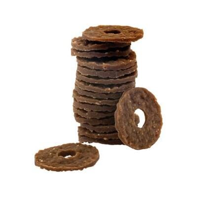 Petsafe Busy Buddy Natural Rawhide Rings Natural Dog Chews - Natural - Medium - 16 Pack