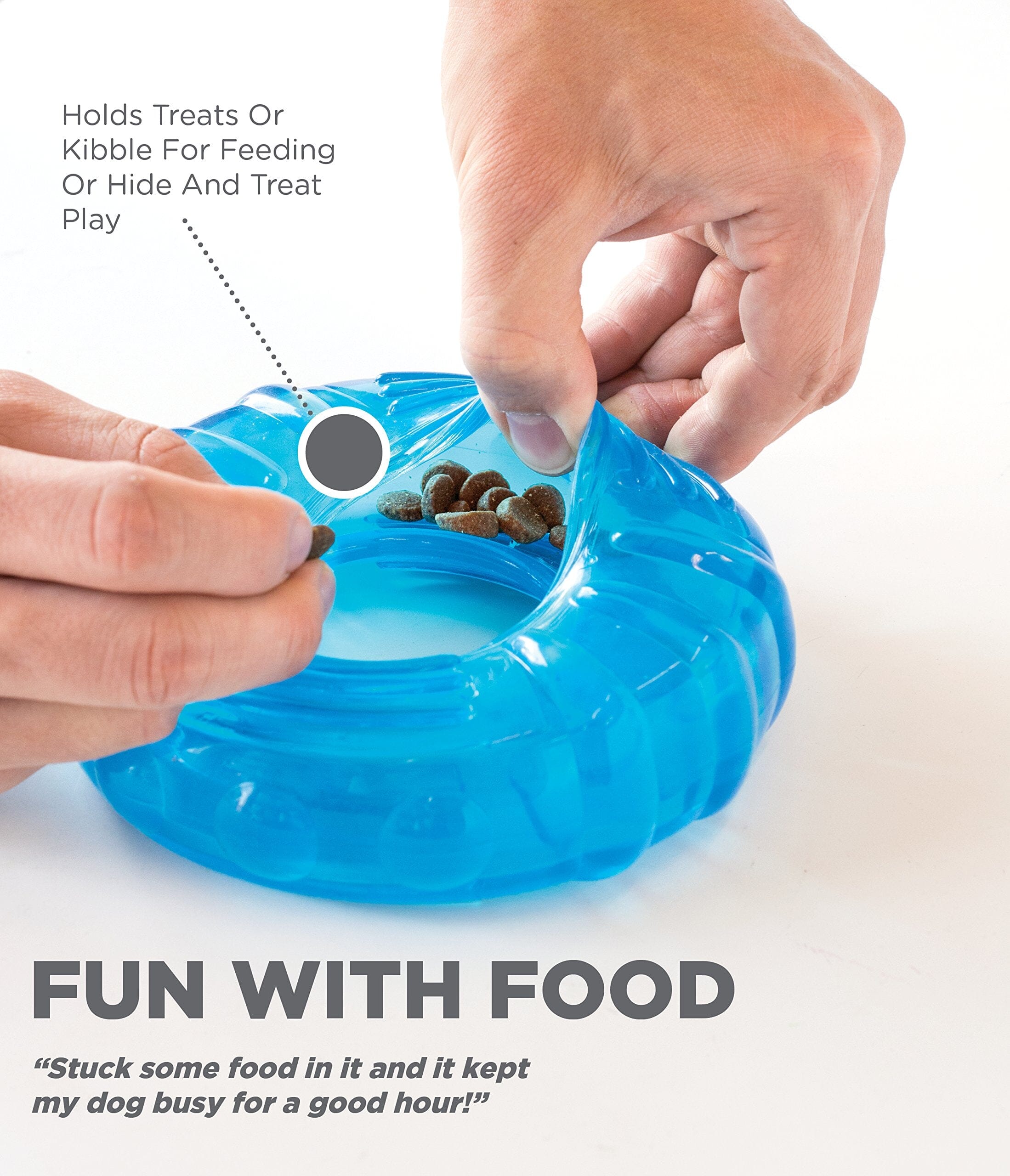 Petstages Orka Tire Treat Dispensing Rubber Dog Toy  