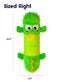 Petstages Stuffing-Free Big Squeak Gator Plush Dog Toy  