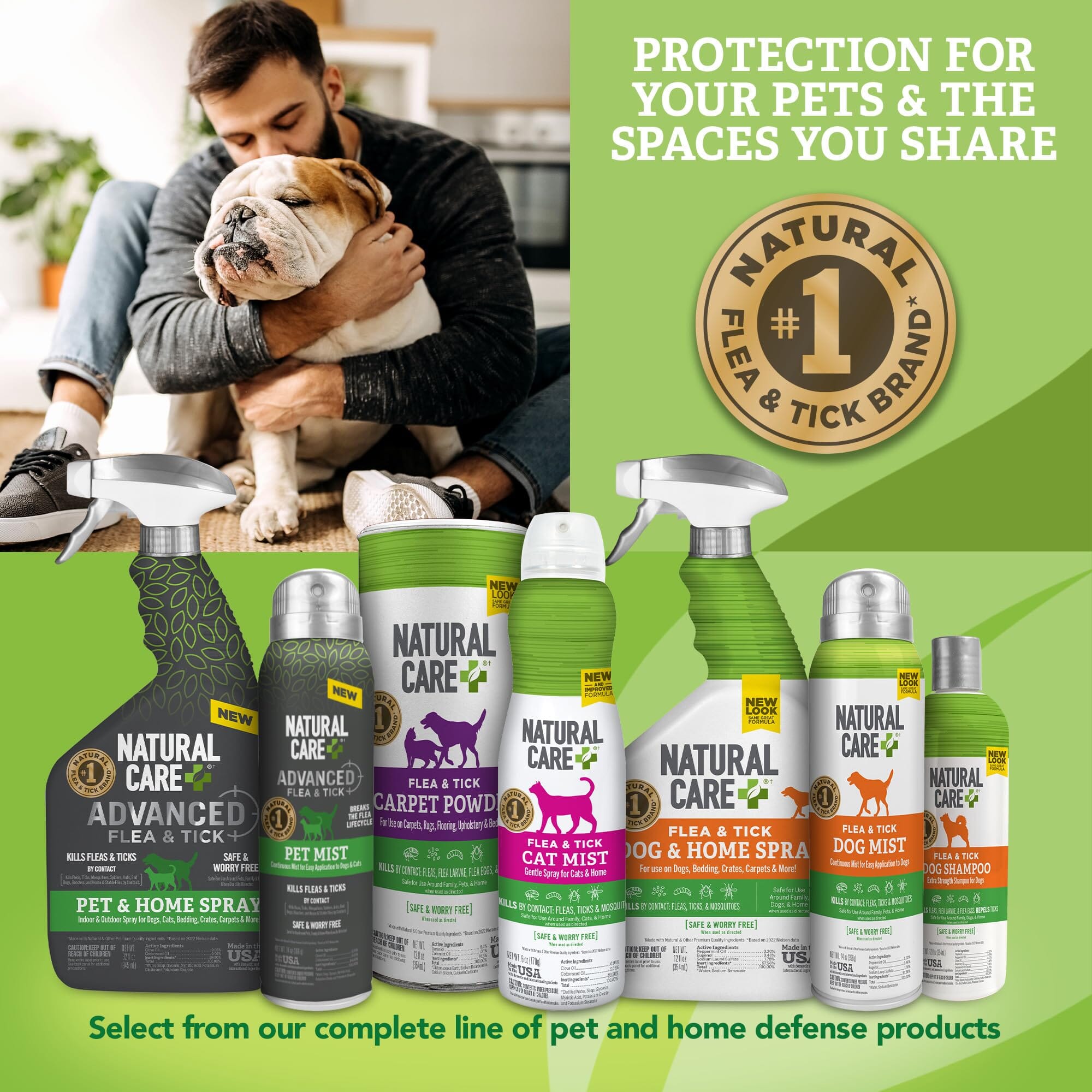 PETZLIFE Herbal Defense All-Natural Flea and Tick Cat and Dog Spray  